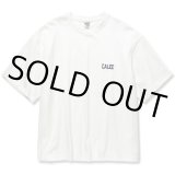 CALEE/Drop shoulder logo embroidery t-shirt（ホワイト）［ドロップショルダーT-22春夏］