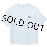 CALEE/Drop shoulder logo embroidery t-shirt（ライトブルー）［ドロップショルダーT-22春夏］