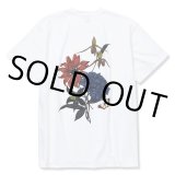 CALEE/×Miho Murakami Stretch flower pattern t-shirt（ホワイト）［プリントT-22春夏］