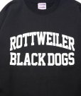 画像4: ROTTWEILER/2 LINE B.D SWEATER（BLACK）［クルーネックスウェット-22秋冬］