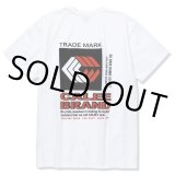 CALEE/Stretch trade mark logo t-shirt（ホワイト） 【40%OFF】［プリントT-22春夏］