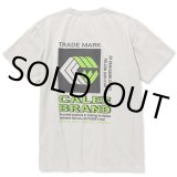 CALEE/Stretch trade mark logo t-shirt（グレー）［プリントT-22春夏］