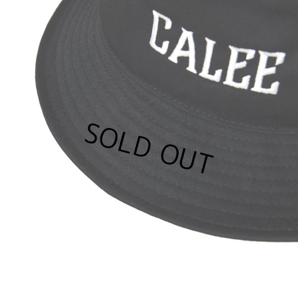 画像4: CALEE/Twill calee logo bucket hat（ブラック/ホワイト）［バケットハット-22春夏］