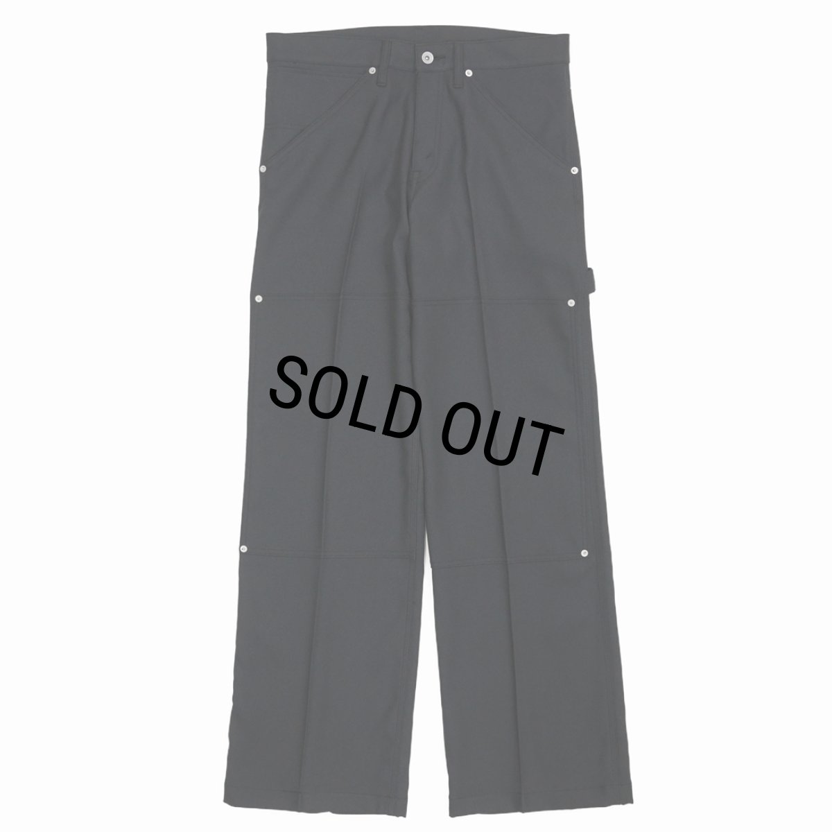 画像2: DAIRIKU/"Painter" Pressed Pants（Black）［"ペインター"スタプレパンツ-23秋冬］ (2)