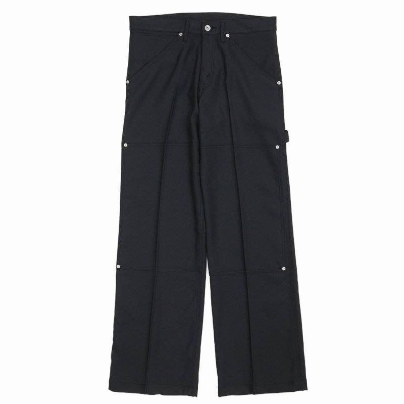画像1: DAIRIKU/"Painter" Pressed Pants（Black）［"ペインター"スタプレパンツ-23秋冬］