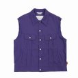 画像1: DAIRIKU/"Regular" Polyester Vest（Purple）［ポリエステルベスト-22秋冬］ (1)