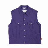 DAIRIKU/"Regular" Polyester Vest（Purple）［ポリエステルベスト-22秋冬］