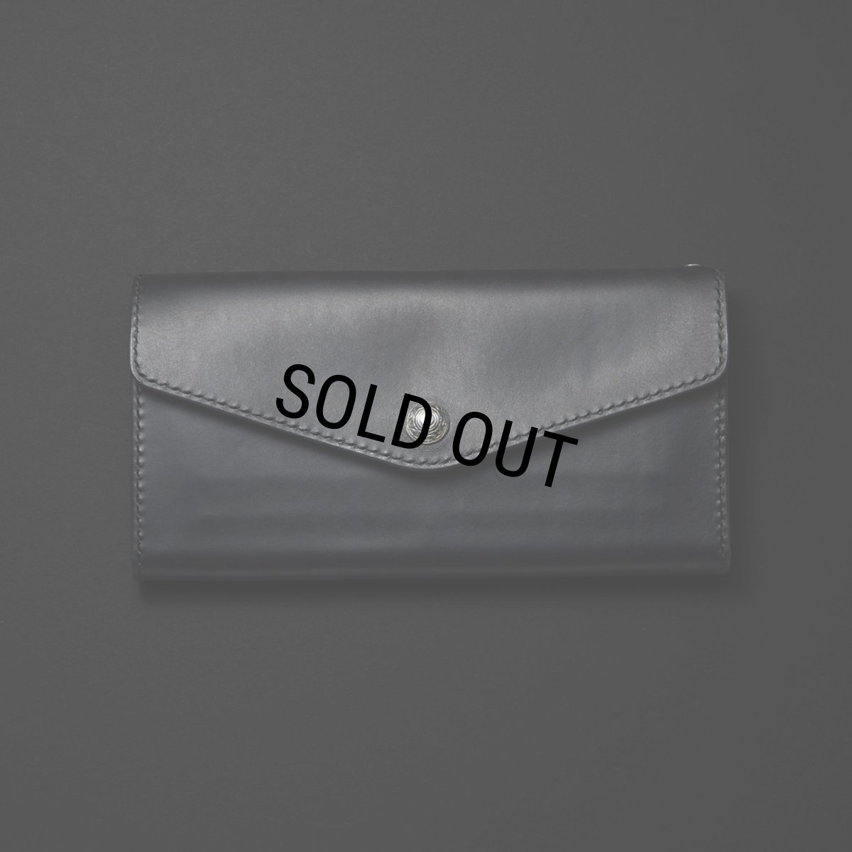 画像1: ANTIDOTE BUYERS CLUB/Trucker Long Wallet（Black-Smooth Leather） (1)