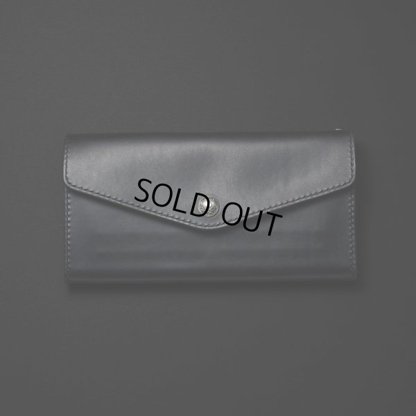 画像1: ANTIDOTE BUYERS CLUB/Trucker Long Wallet（Black-Smooth Leather）