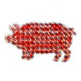 PORKCHOP/HOLOGRAM PORK STICKER（RED）［ホログラムポークステッカー-22秋冬］