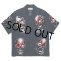 WACKO MARIA/56 TATTOO STUDIO / HAWAIIAN SHIRT S/S（NAVY）［ハワイアンシャツ-22秋冬］