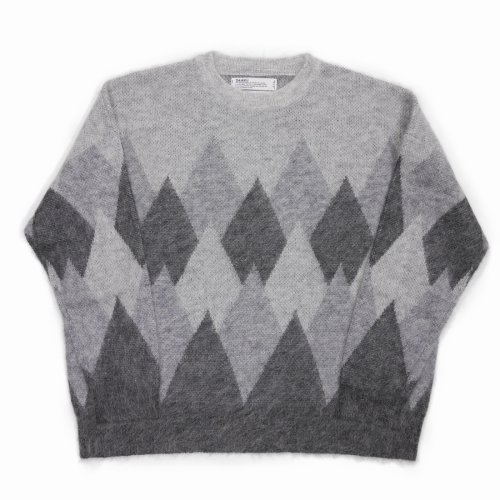 他の写真1: DAIRIKU/Argyle Mohair Pullover Knit（Fether Grey） 【30%OFF】［アーガイルモヘアニット-22秋冬］