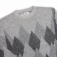 画像4: DAIRIKU/Argyle Mohair Pullover Knit（Fether Grey） 【30%OFF】［アーガイルモヘアニット-22秋冬］ (4)