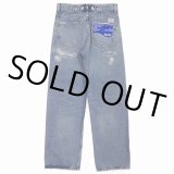 DAIRIKU/"Straight" Hard damage & Repair Vintage Denim Pants（Washed Indigo） 【30%OFF】［ハードダメージ&リペアストレートデニムパンツ-22秋冬］