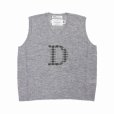 画像1: DAIRIKU/"D"Mohair Knit Vest（Fether Grey） 【50%OFF】［モヘアニットベスト-22秋冬］ (1)