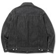 画像2: CALEE/Vintage reproduct 3rd type denim jacket -used black-（Used Black）［3rdタイプデニムJKT-22秋冬］ (2)
