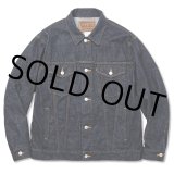 CALEE/Vintage reproduct 3rd type denim jacket -one wash-（Ow Indigo Blue）［3rdタイプデニムJKT-22秋冬］