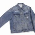 画像3: DAIRIKU/Cross Embroidery Vintage Denim jacket（Washed Indigo） 【30%OFF】［クロス刺繍ヴィンテージデニムJKT-22秋冬］