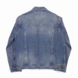画像2: DAIRIKU/Cross Embroidery Vintage Denim jacket（Washed Indigo） 【30%OFF】［クロス刺繍ヴィンテージデニムJKT-22秋冬］ (2)