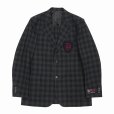 画像1: DAIRIKU/"D" School Check Tailored Jacket（Navy&Grey） 【40%OFF】［スクールチェックテーラードJKT-22秋冬］ (1)