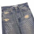 画像3: DAIRIKU/"Straight" Cross Embroidery Vintage Denim Pants（Washed Indigo） 【40%OFF】［クロス刺繍ヴィンテージデニムパンツ-22秋冬］