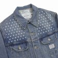 画像4: DAIRIKU/Cross Embroidery Vintage Denim jacket（Washed Indigo） 【30%OFF】［クロス刺繍ヴィンテージデニムJKT-22秋冬］