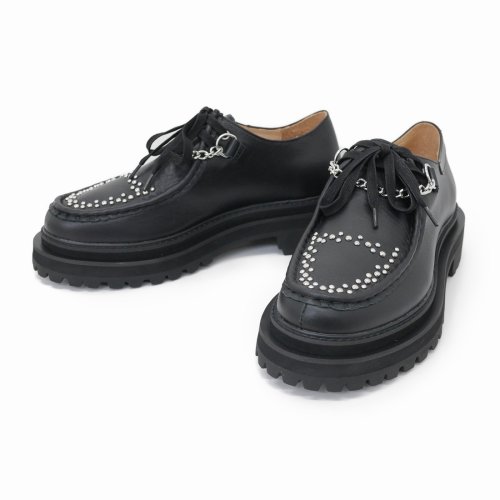 他の写真1: DAIRIKU/"Leon" Studs Chain Leather Shoes（Black） 【30%OFF】［スタッズチェーンレザーシューズ-22秋冬］