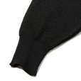 画像4: CALEE/12 Gauge first sight jacquard crew neck knit sweater（Black） 【30%OFF】［ジャガードクルーネックセーター-22秋冬］ (4)