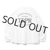 TIGHTBOOTH/STRAIGHT UP L/S T-SHIRT（White）［プリント長袖ポケT-22秋冬］