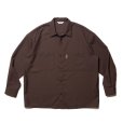 画像1: COOTIE PRODUCTIONS/T/W Work L/S Shirt（Brown）［T/Wワークシャツ-22秋冬］ (1)