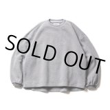 TIGHTBOOTH/WAFFLE CREW KNIT（Heather Gray） 【30%OFF】［ワッフルクルーニット-22秋冬］