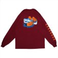 画像1: PORKCHOP/CRUSHER L/S TEE（MAROON）［プリント長袖T-22秋冬］ (1)