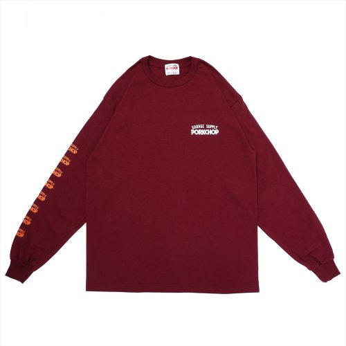 他の写真1: PORKCHOP/CRUSHER L/S TEE（MAROON）［プリント長袖T-22秋冬］