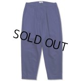 CALEE/Vintage type chino cloth tuck trousers（Navy） 【40%OFF】［チノトラウザース-23春夏］
