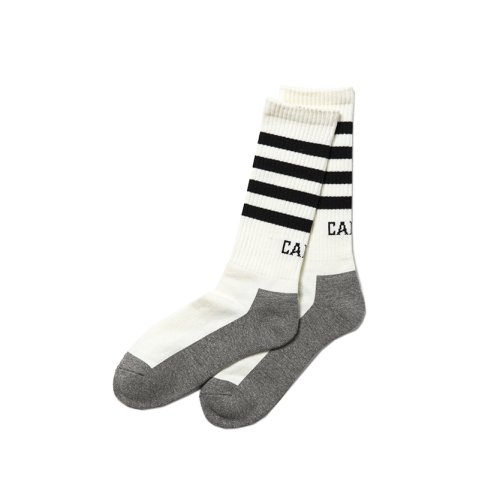 他の写真1: CALEE/CALEE Logo line socks（White）［ソックス-22秋冬］