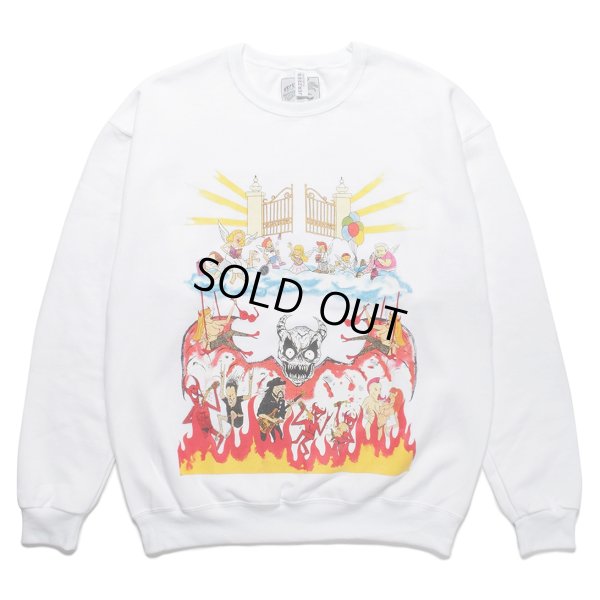 画像1: WACKO MARIA/NECKFACE / SWEAT SHIRT（WHITE）［クルーネックスウェット-22秋冬］