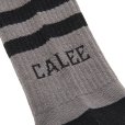 画像3: CALEE/CALEE Logo line socks（Gray）［ソックス-22秋冬］ (3)