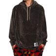 画像6: CALEE/Cotton pile jersey pullover hoodie（Black）［コットンパイルジャージフーディー-22秋冬］
