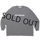 COOTIE PRODUCTIONS/Pigment Dyed L/S Tee（Black）［ピグメントダイ長袖T-22秋冬］