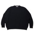 画像1: COOTIE PRODUCTIONS/Rib Stitch Crewneck Sweater（Black）［リブ編みクルーネックセーター-22秋冬］ (1)