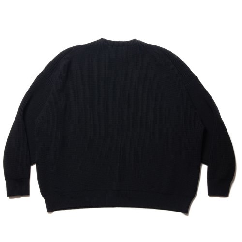 他の写真2: COOTIE PRODUCTIONS/Rib Stitch Crewneck Sweater（Black）［リブ編みクルーネックセーター-22秋冬］