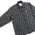 画像3: DAIRIKU/Mohair Argyle Check Shirt with Money Clip（Black） 【30%OFF】［モヘアアーガイルチェックシャツwithマネークリップ-22秋冬］