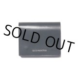 COOTIE PRODUCTIONS/Leather Compact Purse（Smooth）（Black）［レザーコンパクトウォレット-22秋冬］