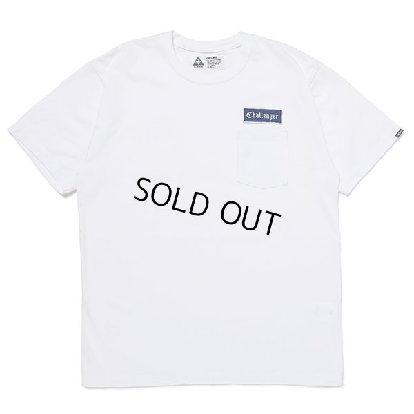 画像2: CHALLENGER/LOGO PATCH TEE（WHITE）［ワッペン+プリントポケT-23春夏］