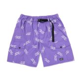 CHALLENGER/MULTI SIGNATURE CARGO SHORTS（PURPLE）［マルチシグネチャーカーゴショーツ-23春夏］