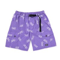 CHALLENGER/MULTI SIGNATURE CARGO SHORTS（PURPLE）［マルチシグネチャーカーゴショーツ-23春夏］