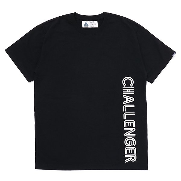 画像1: CHALLENGER/DUAL LOGO TEE（BLACK）［プリントT-23春夏］