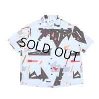 CHALLENGER/S/S 80'S PRINTED SHIRT（LT BLUE）［80'Sシャツ-23春夏］