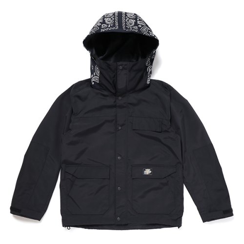 他の写真1: CHALLENGER/BANDANA HOODED JACKET（BLACK）［バンダナフーデッドJKT-23春夏］