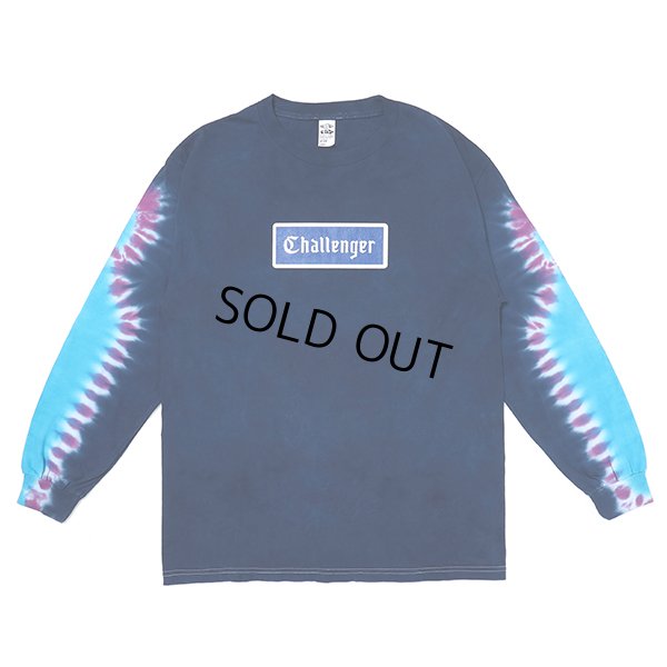 画像1: CHALLENGER/L/S TIE DYE LOGO TEE（NAVY TIE DYE）［タイダイ長袖T-23春夏］